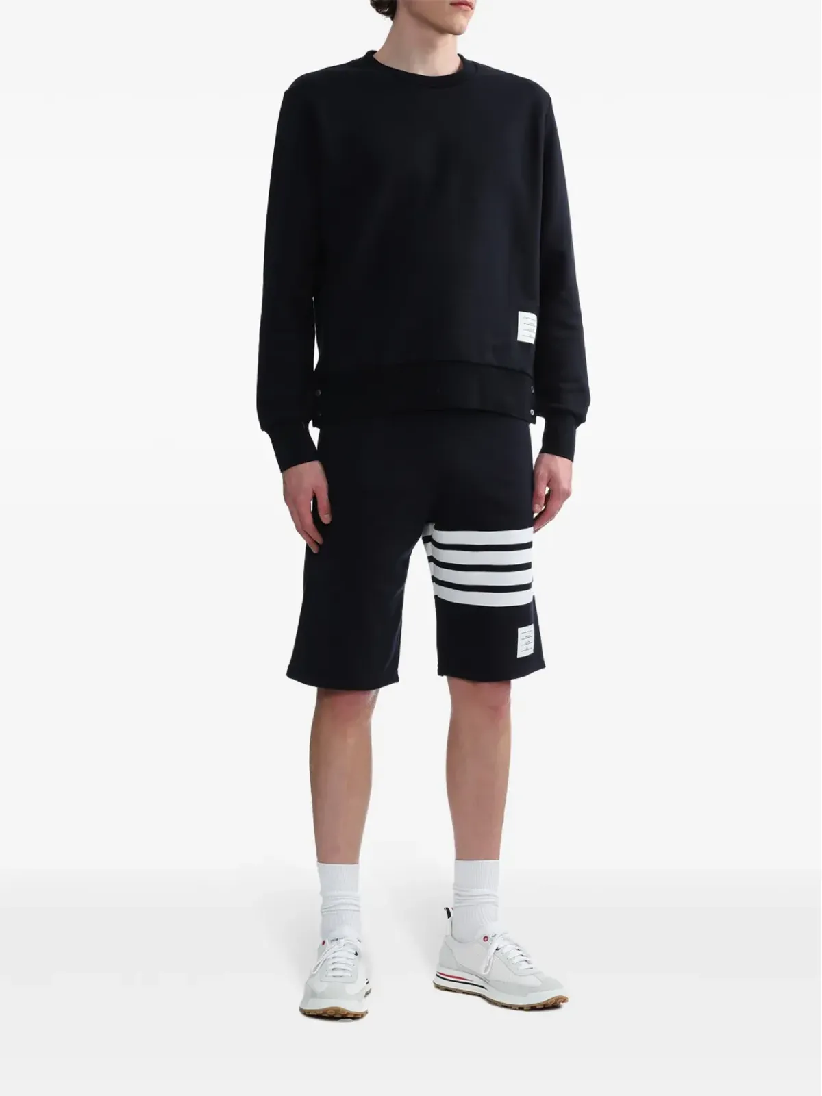 Thom Browne 後ろRWBストライプ スウェットシャツ - 画像2