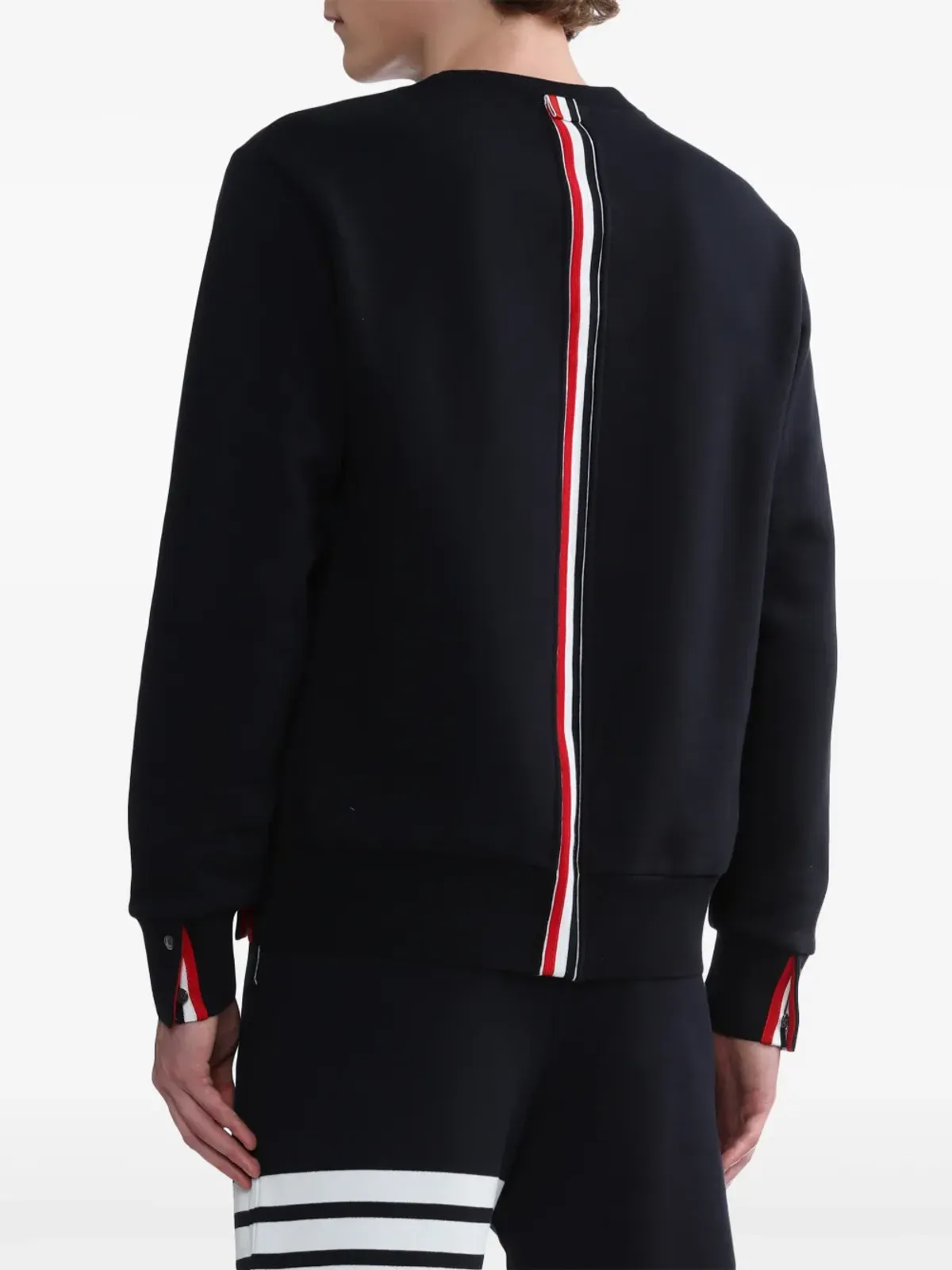 Thom Browne 後ろRWBストライプ スウェットシャツ - 画像4