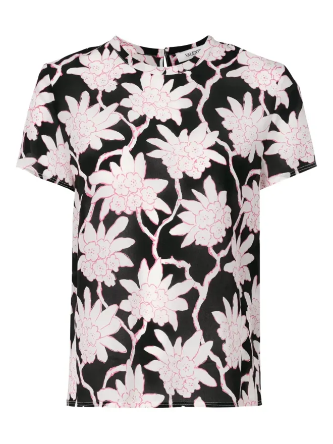 Valentino Garavani Valentino Garavani 花柄プリント Tシャツの商品画像