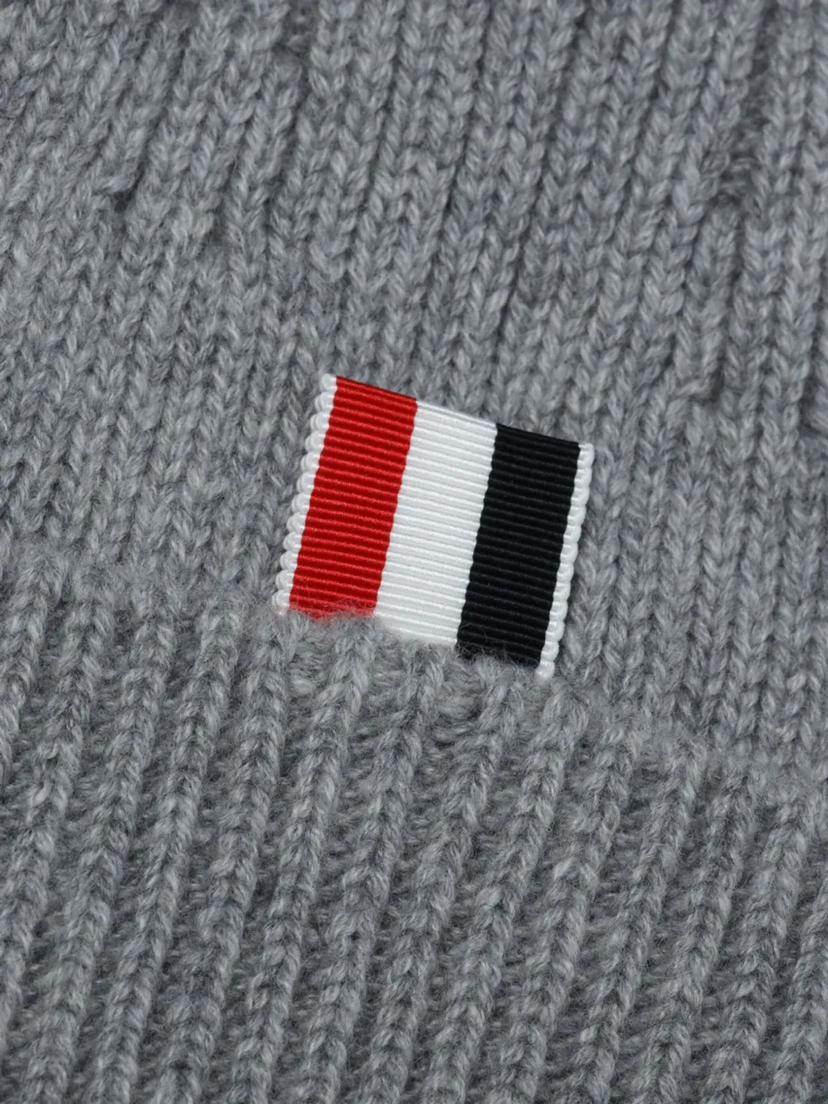 Thom Browne 4バーリブ編みビーニー - 画像5