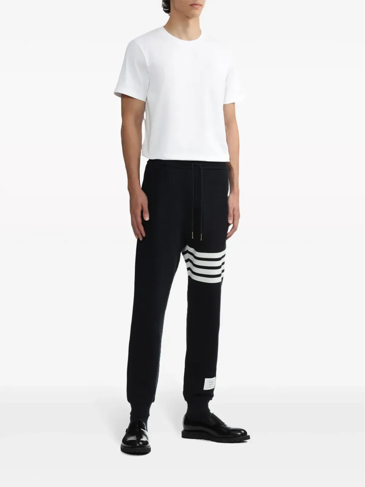 Thom Browne サイドスリット半袖Tシャツ - ホワイト - 画像2