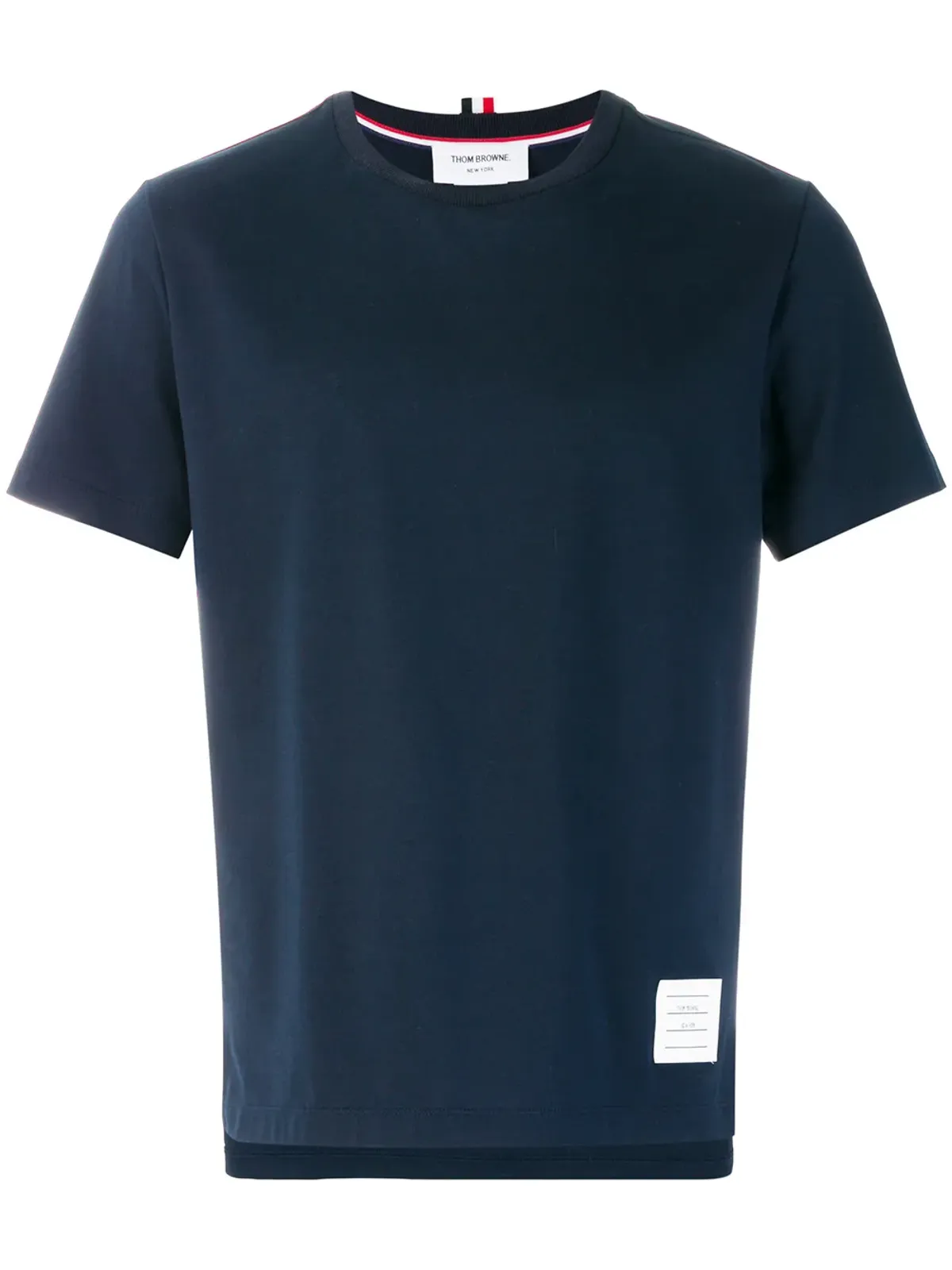 Thom Browne サイドスリット レラックス ショートスリーブTシャツ - ブルー - 画像1