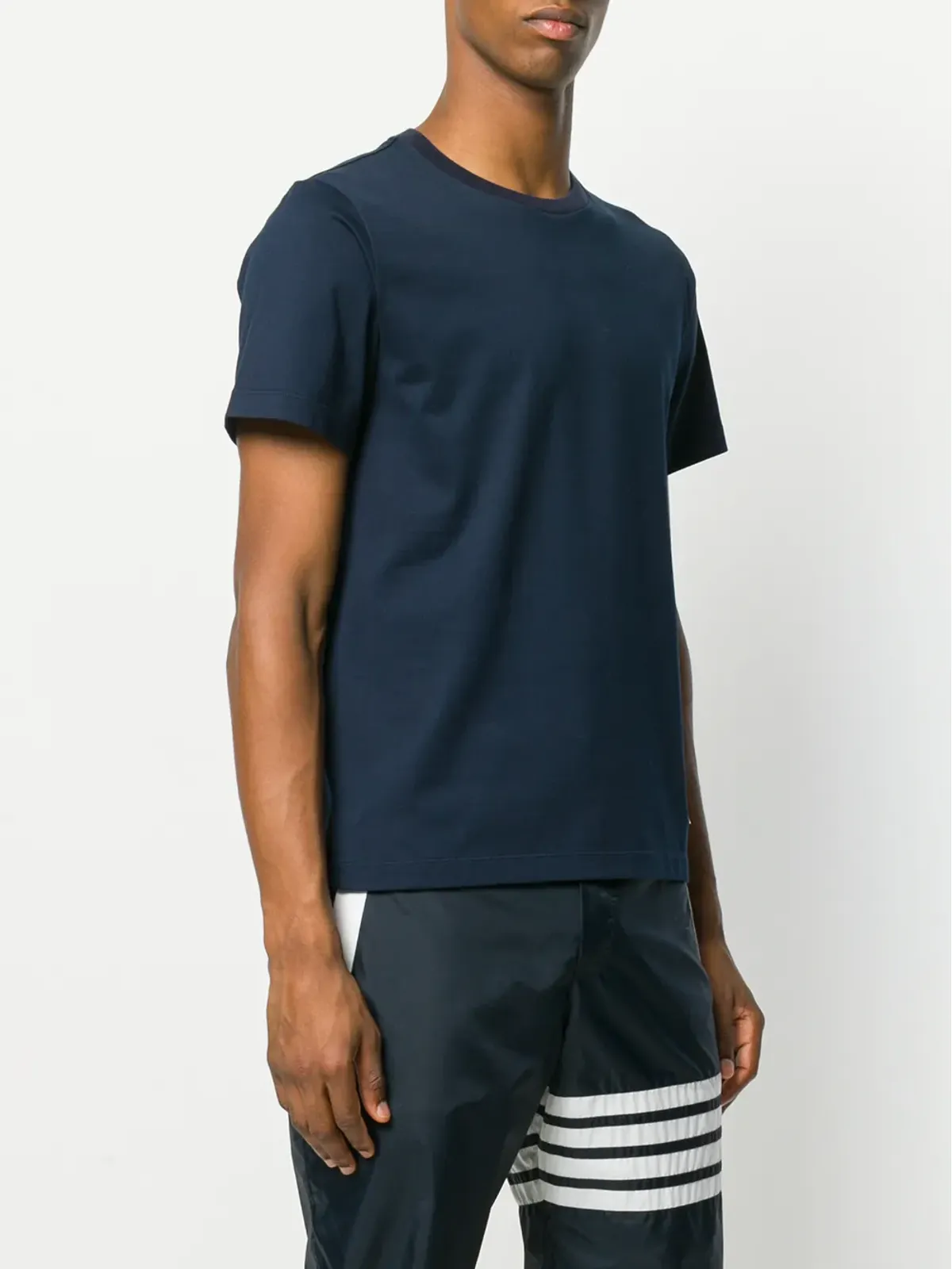 Thom Browne サイドスリット レラックス ショートスリーブTシャツ - ブルー - 画像3