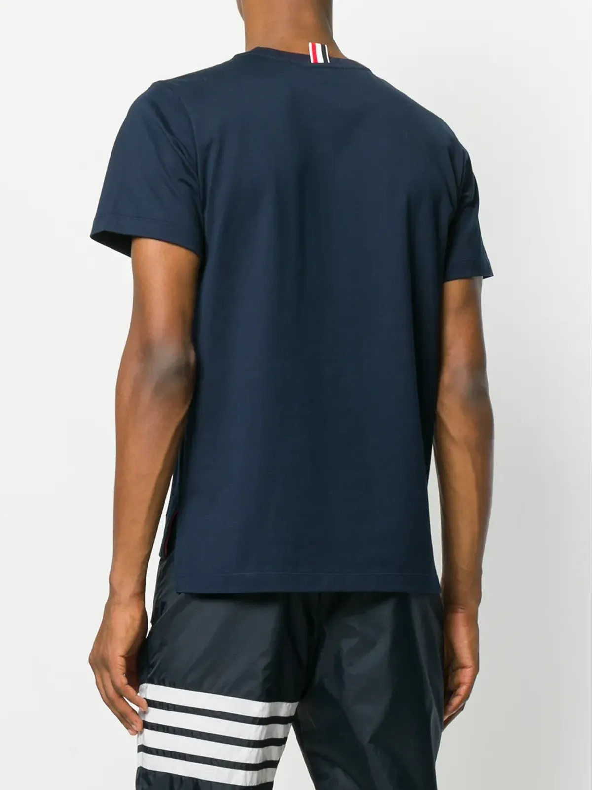 Thom Browne サイドスリット レラックス ショートスリーブTシャツ - ブルー - 画像4