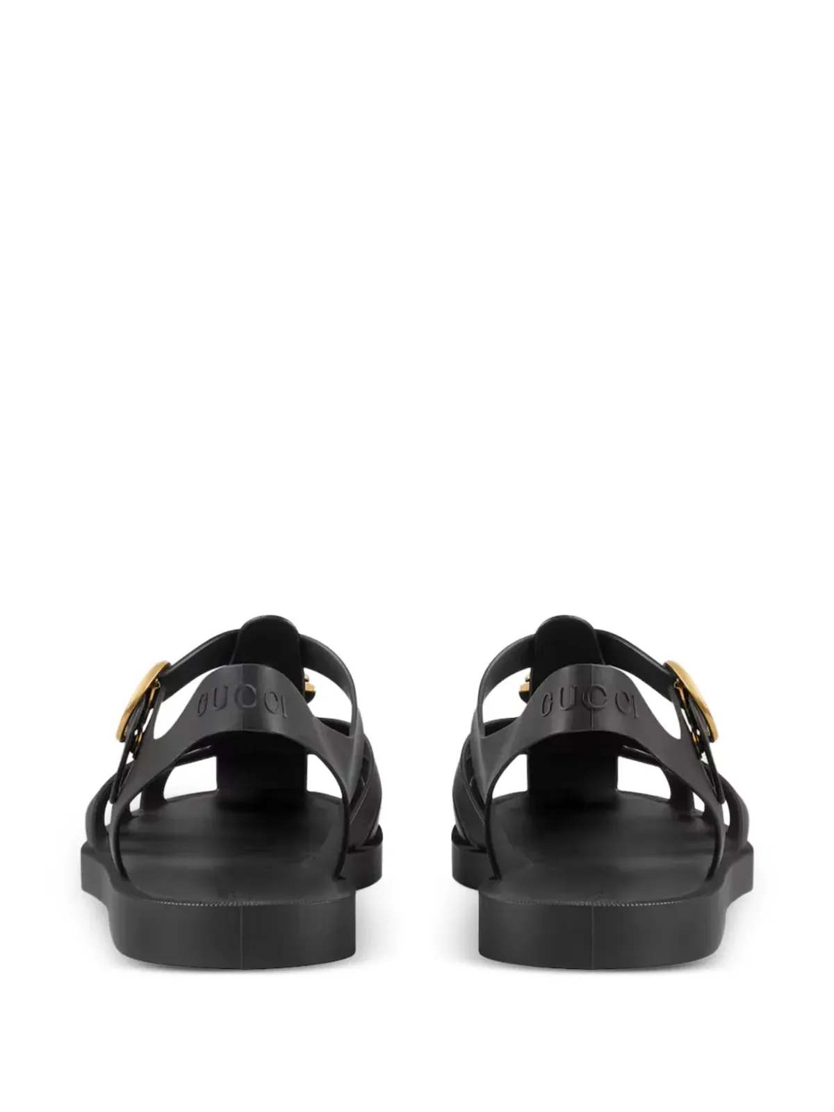 Gucci ロゴアップリケサンダル - 画像3