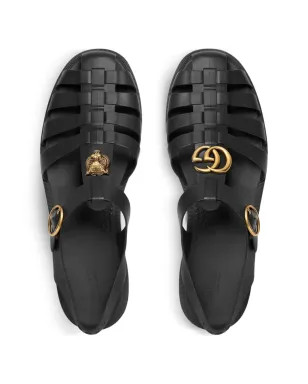 Gucci ロゴアップリケサンダル - サムネイル4