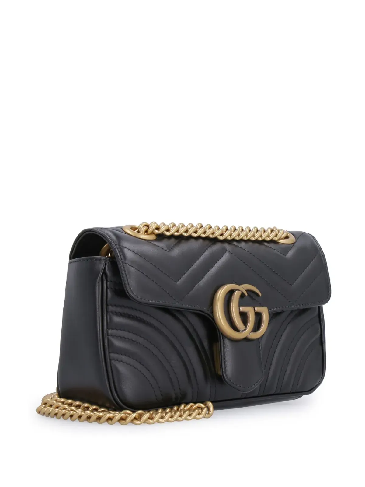 Gucci ミニGG Marmont ショルダーバッグ - ブラック - 画像3