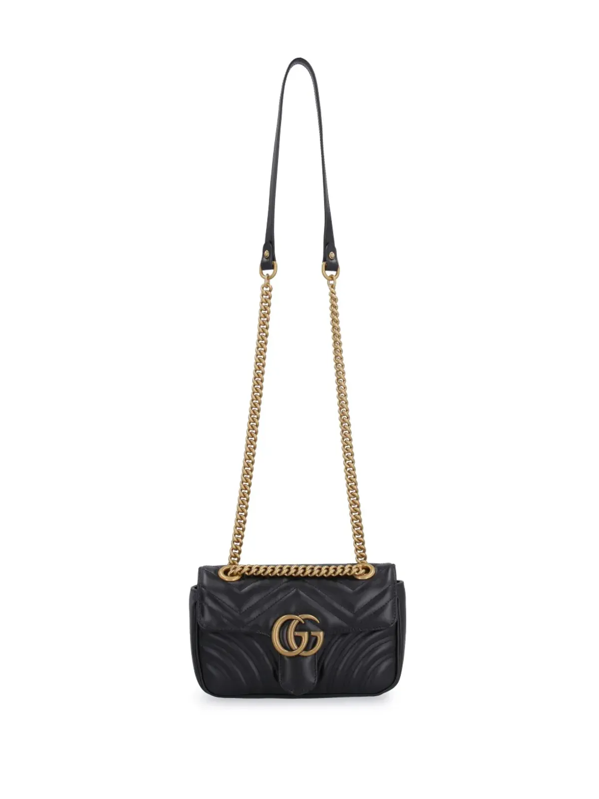Gucci ミニGG Marmont ショルダーバッグ - ブラック - 画像4