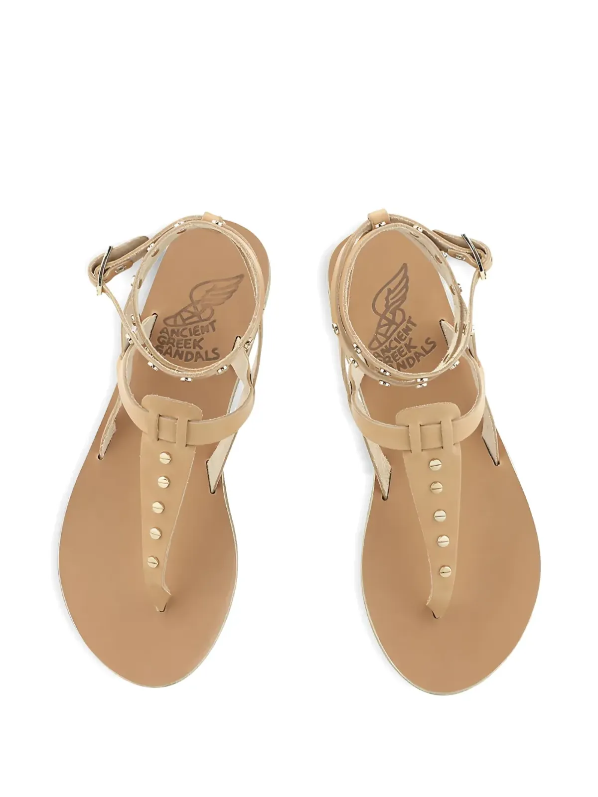 Ancient Greek Sandals スタッズ付きTバーサンダル - 画像4