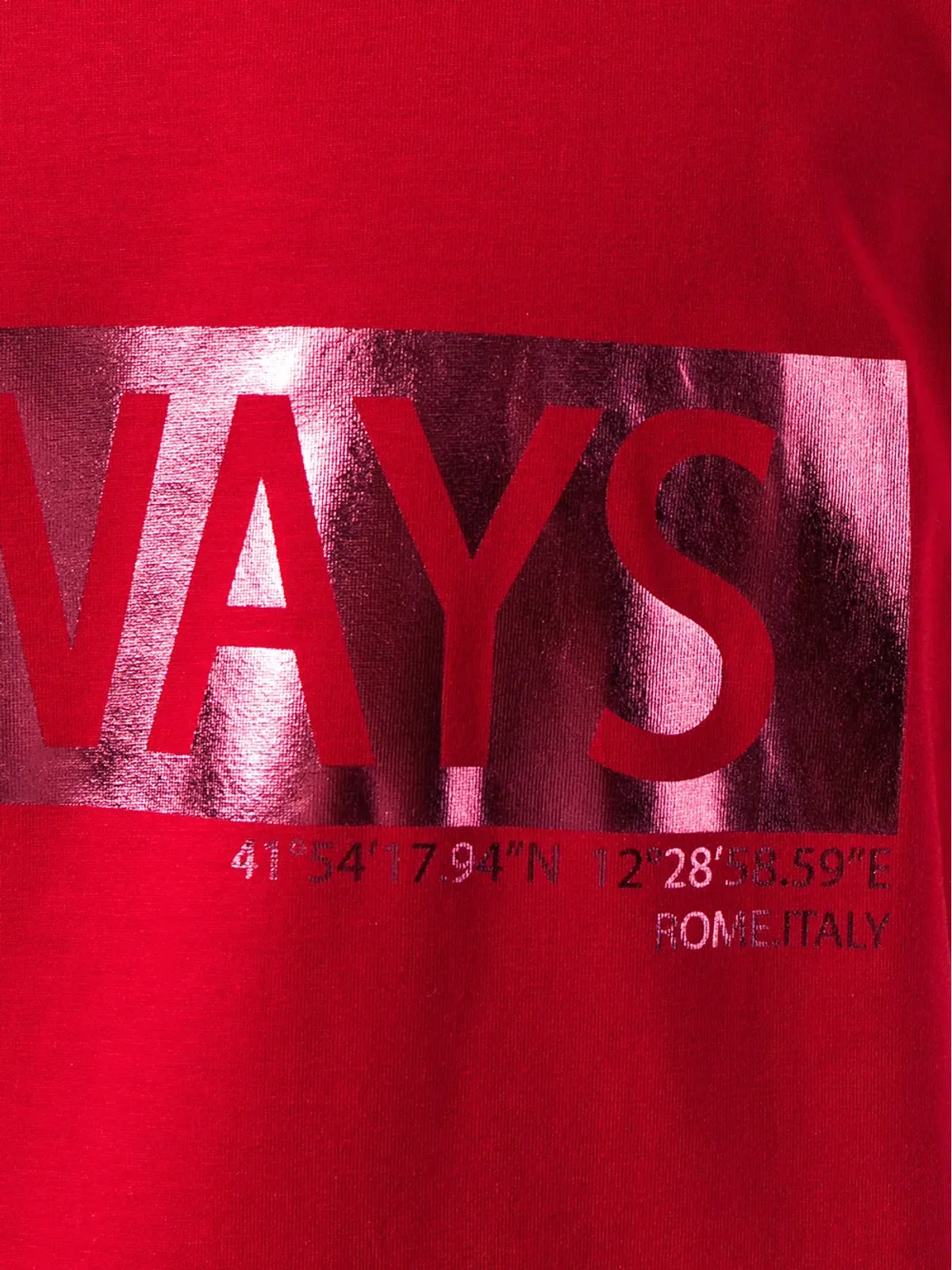 Valentino Garavani AlwaysプリントTシャツ - レッド - 画像5