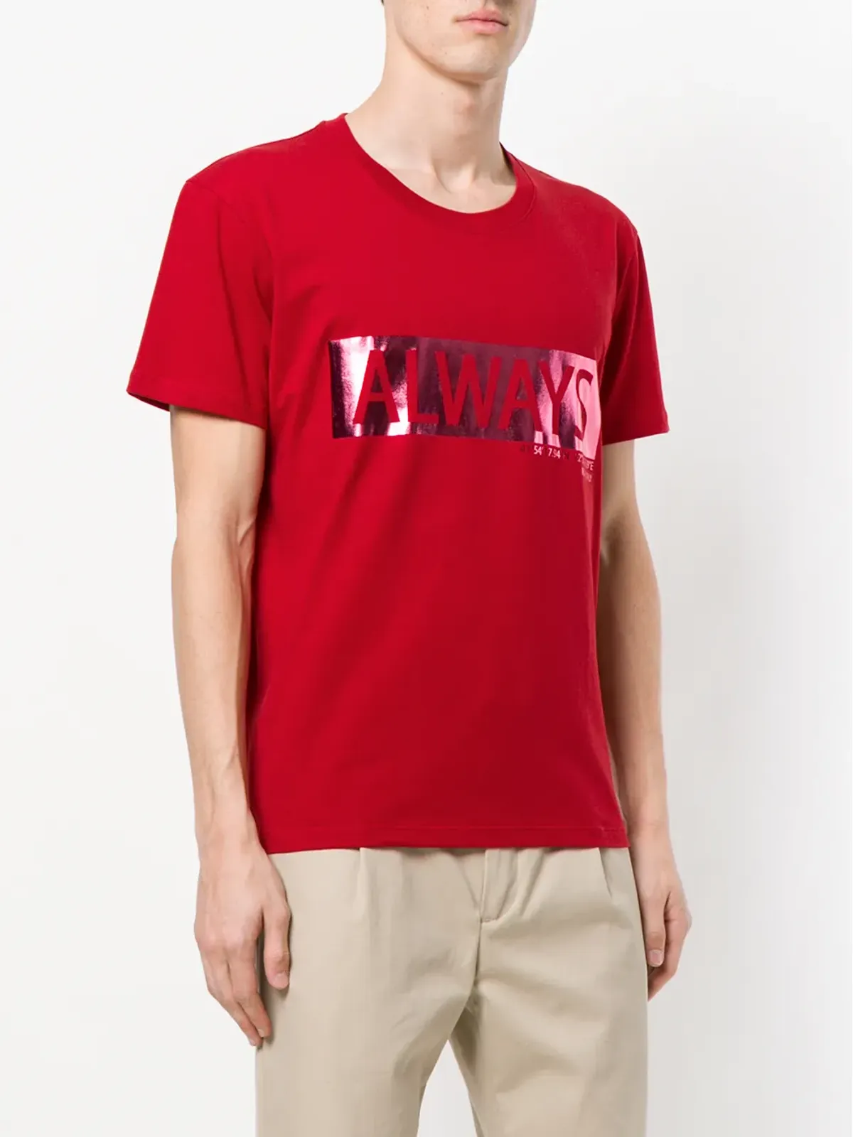 Valentino Garavani AlwaysプリントTシャツ - レッド - 画像3