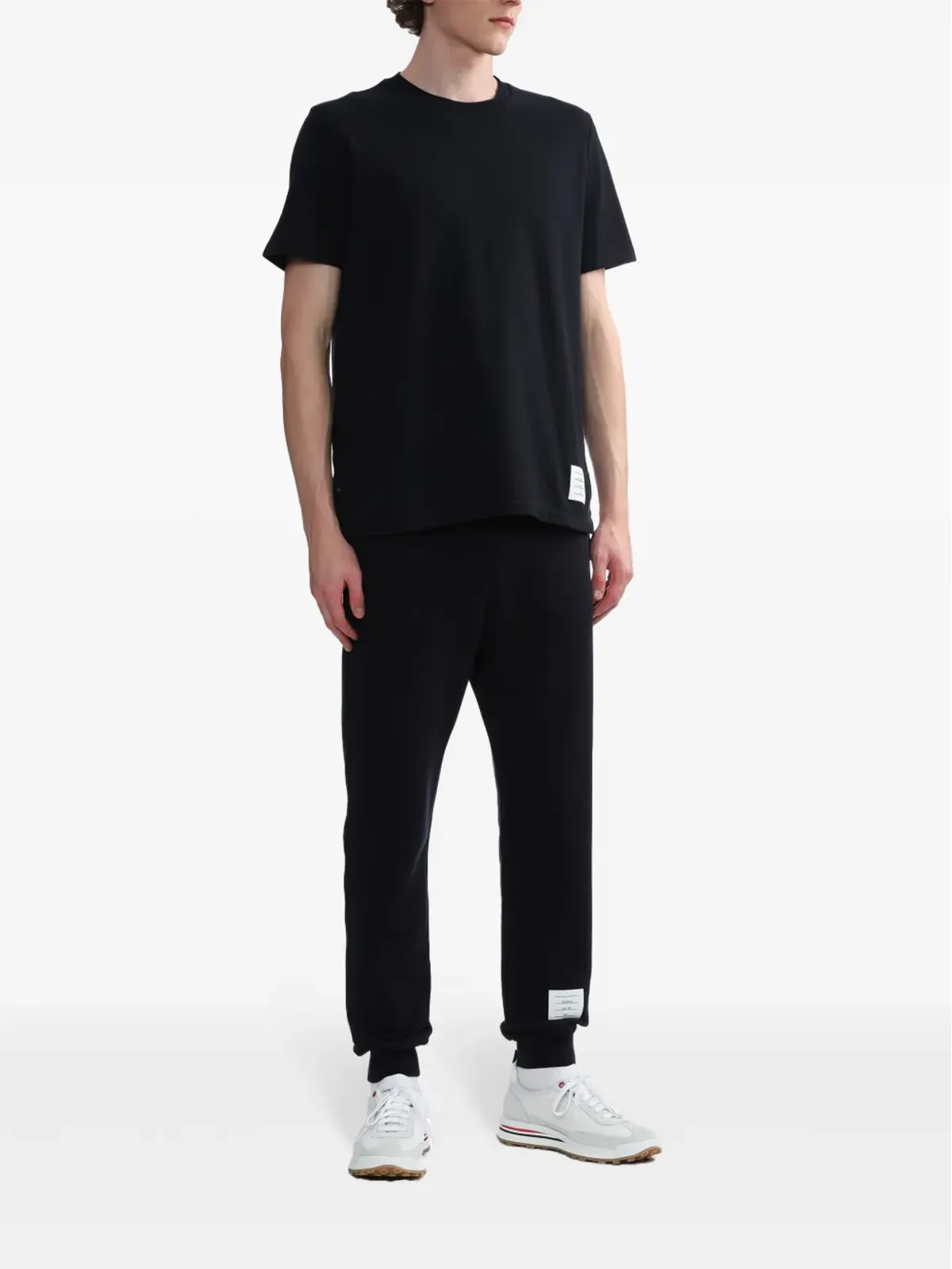 Thom Browne ストライプディテール コットン Tシャツ - 画像2