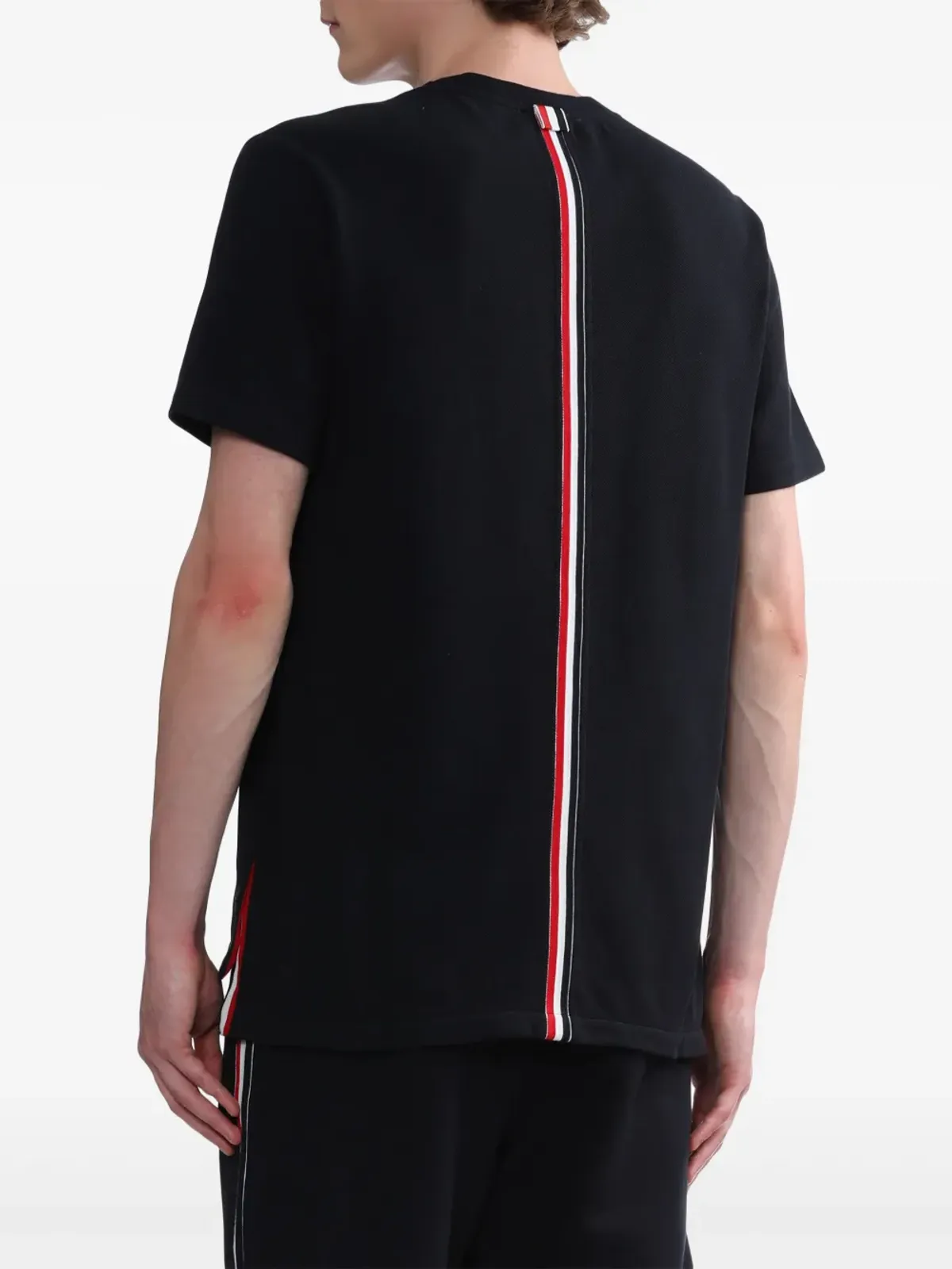 Thom Browne ストライプディテール コットン Tシャツ - 画像4