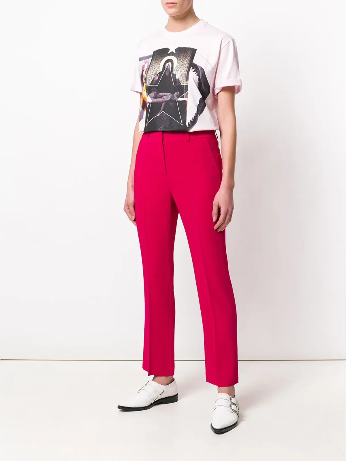 Givenchy クロップド テーラードパンツ - ピンク - 画像2