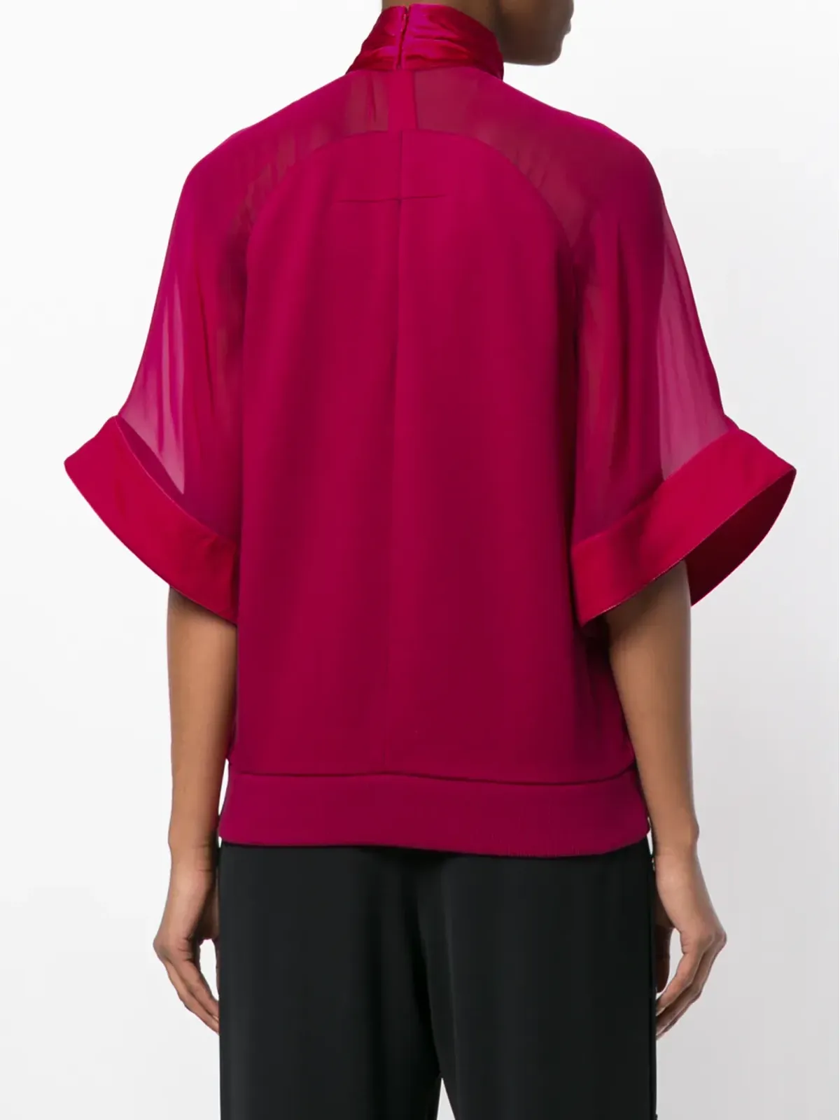 Givenchy ドレープネック ロットワイラー柄トップ - 画像4