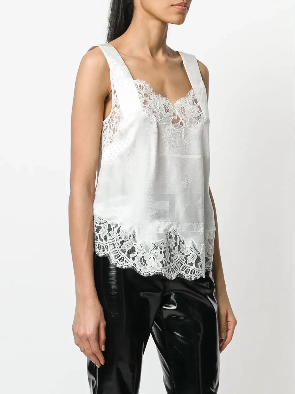 Givenchy レーストリムベストトップ - White - 画像3
