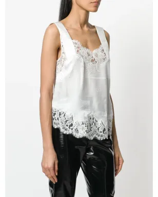 Givenchy レーストリムベストトップ - White - サムネイル3