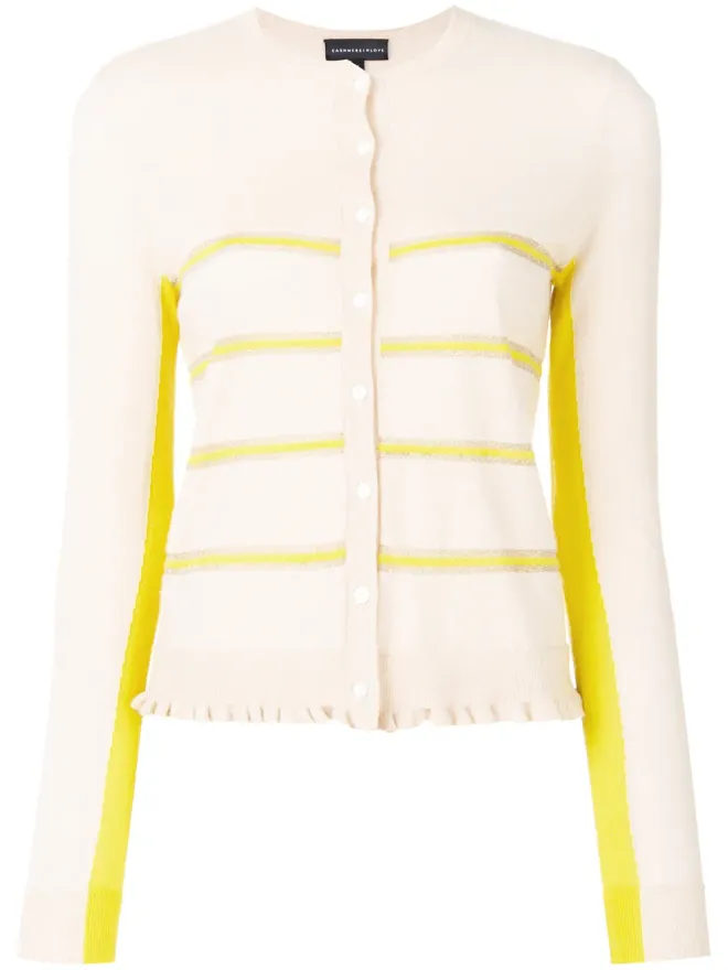 Cashmere In Love Cashmere In Love Capucine クロップドストライプ カーディガンの商品画像