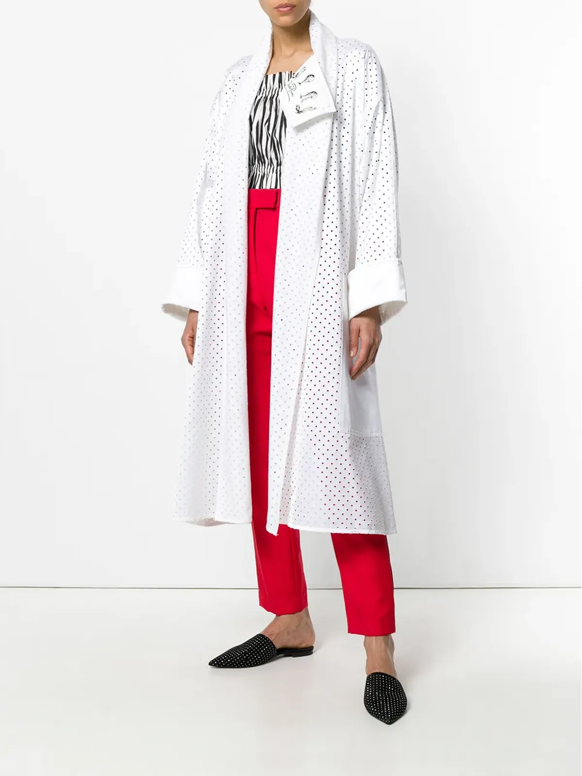 PUCCI アイレット付きオーバーサイズコート - 画像2
