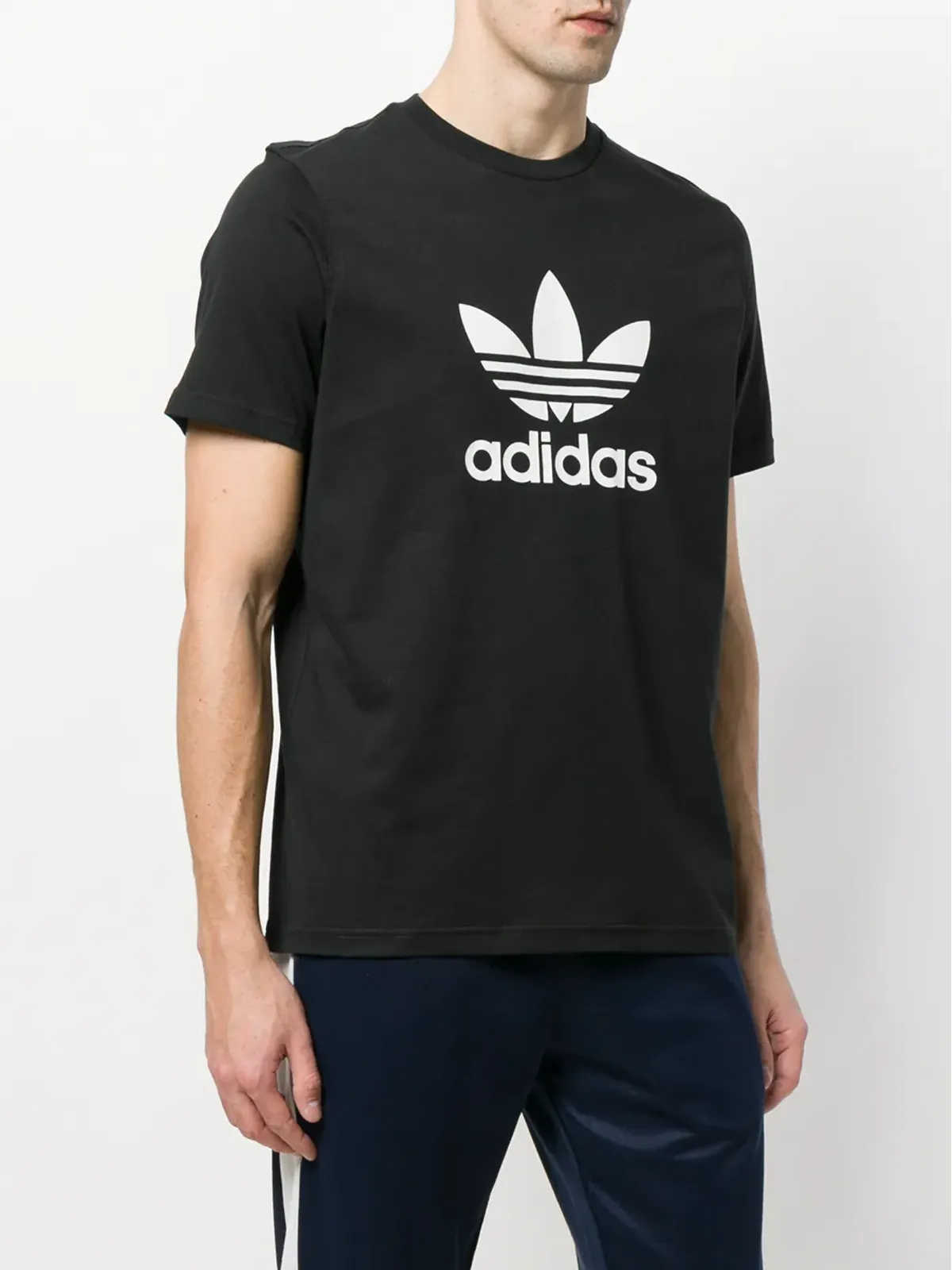adidas Trefoil ロゴプリント Tシャツ - 画像3