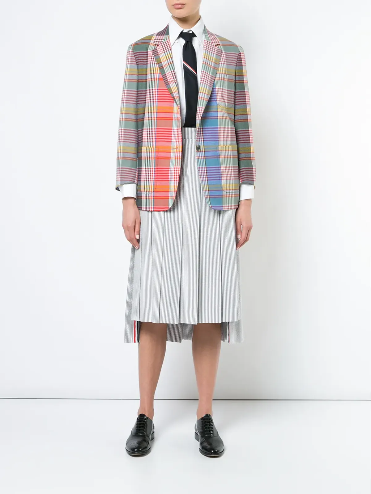 Thom Browne シアサッカープリーツスカート - 画像2