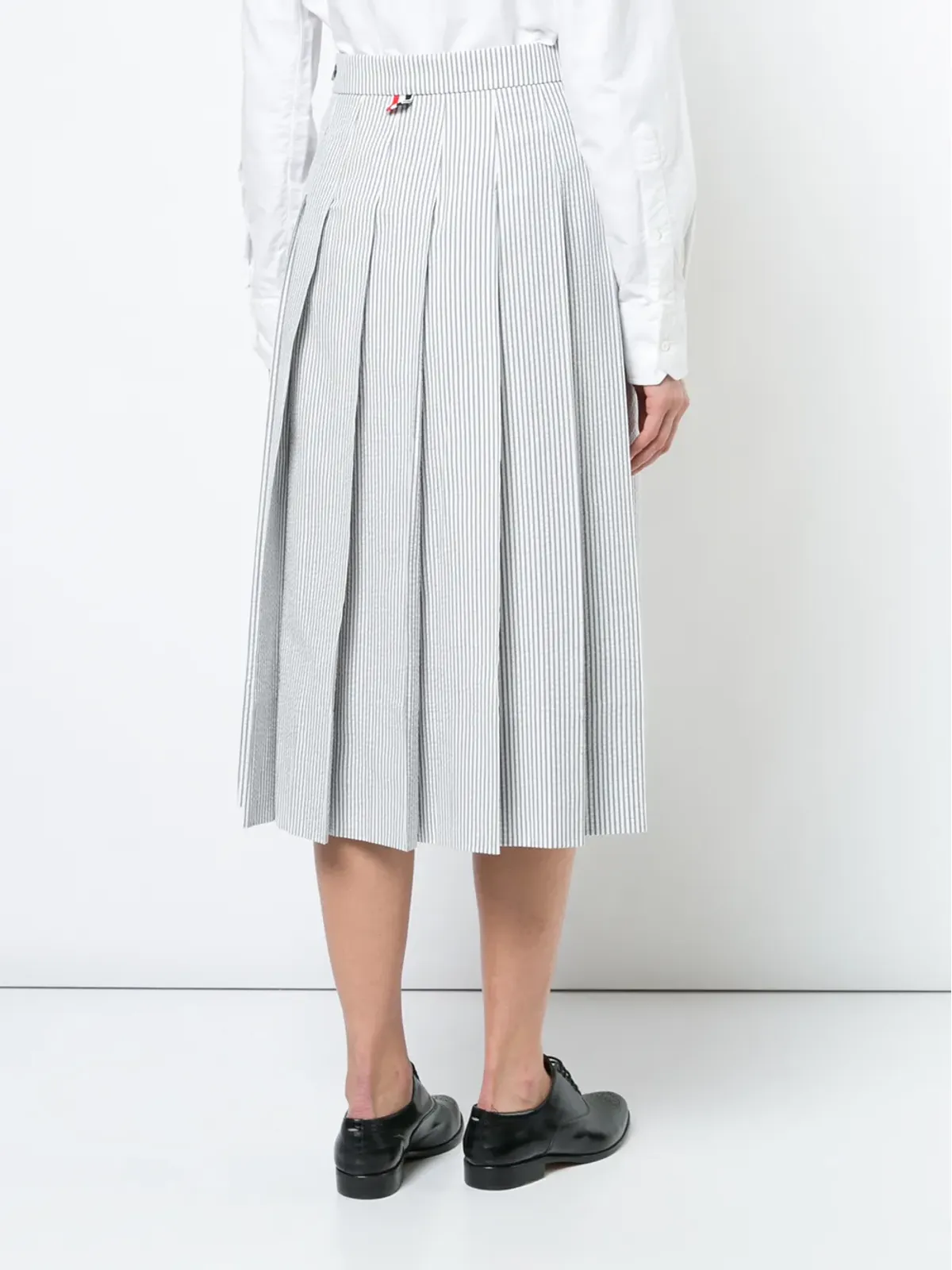 Thom Browne シアサッカープリーツスカート - 画像4