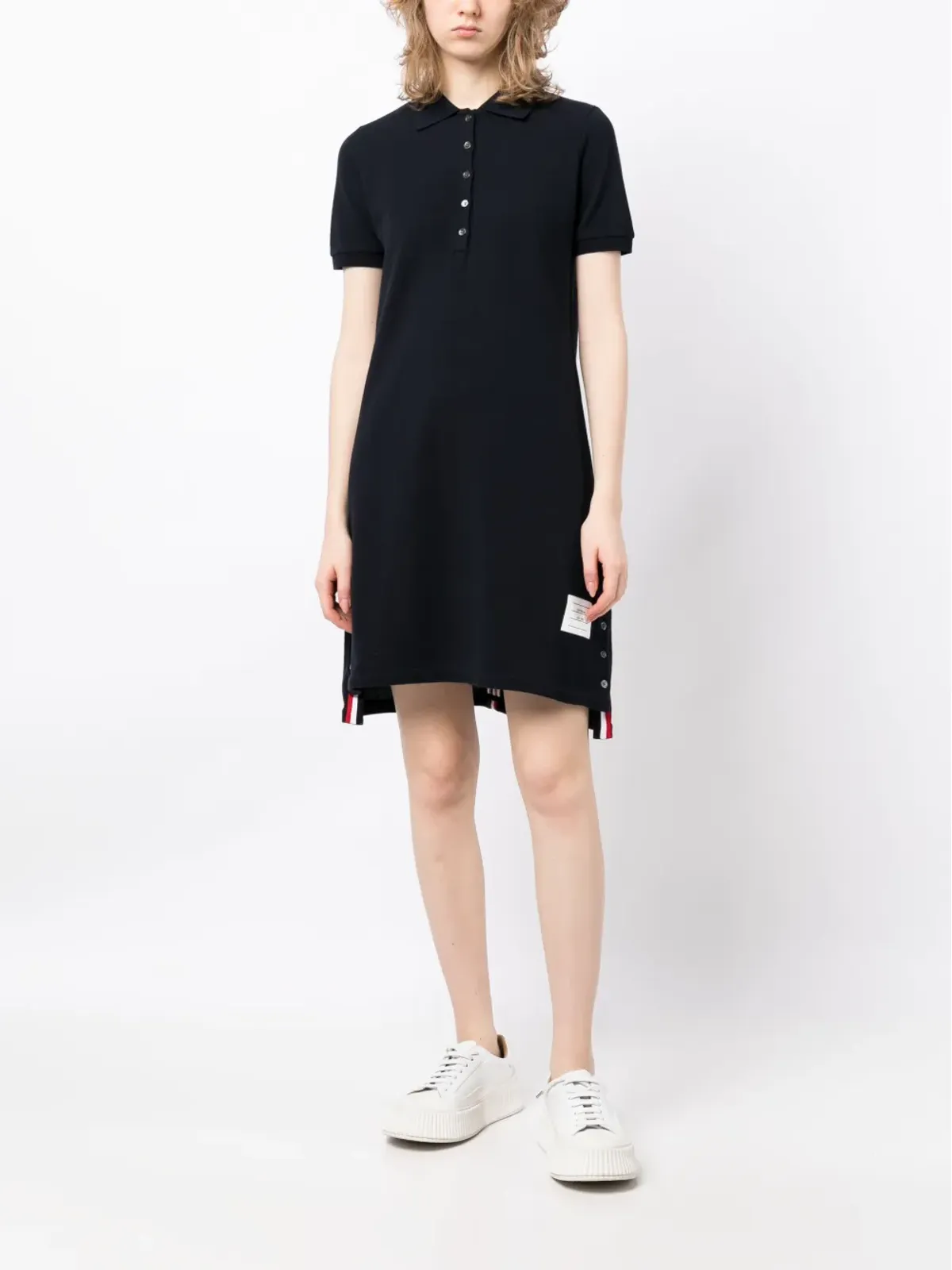 Thom Browne ストライプディテール ピケ ポロドレス - 画像2