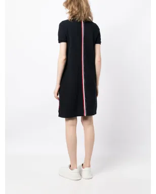 Thom Browne ストライプディテール ピケ ポロドレス - サムネイル4