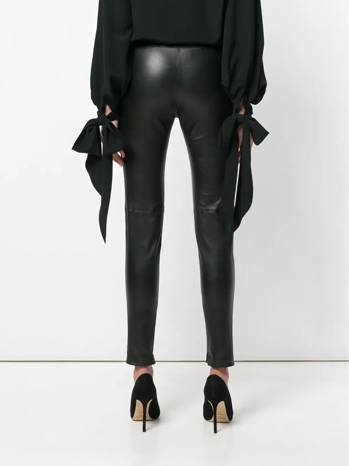 Givenchy スキニーバイカーレギンス - 画像4