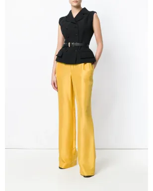 Alberta Ferretti ハイウエストフレアパンツ - Yellow - サムネイル2