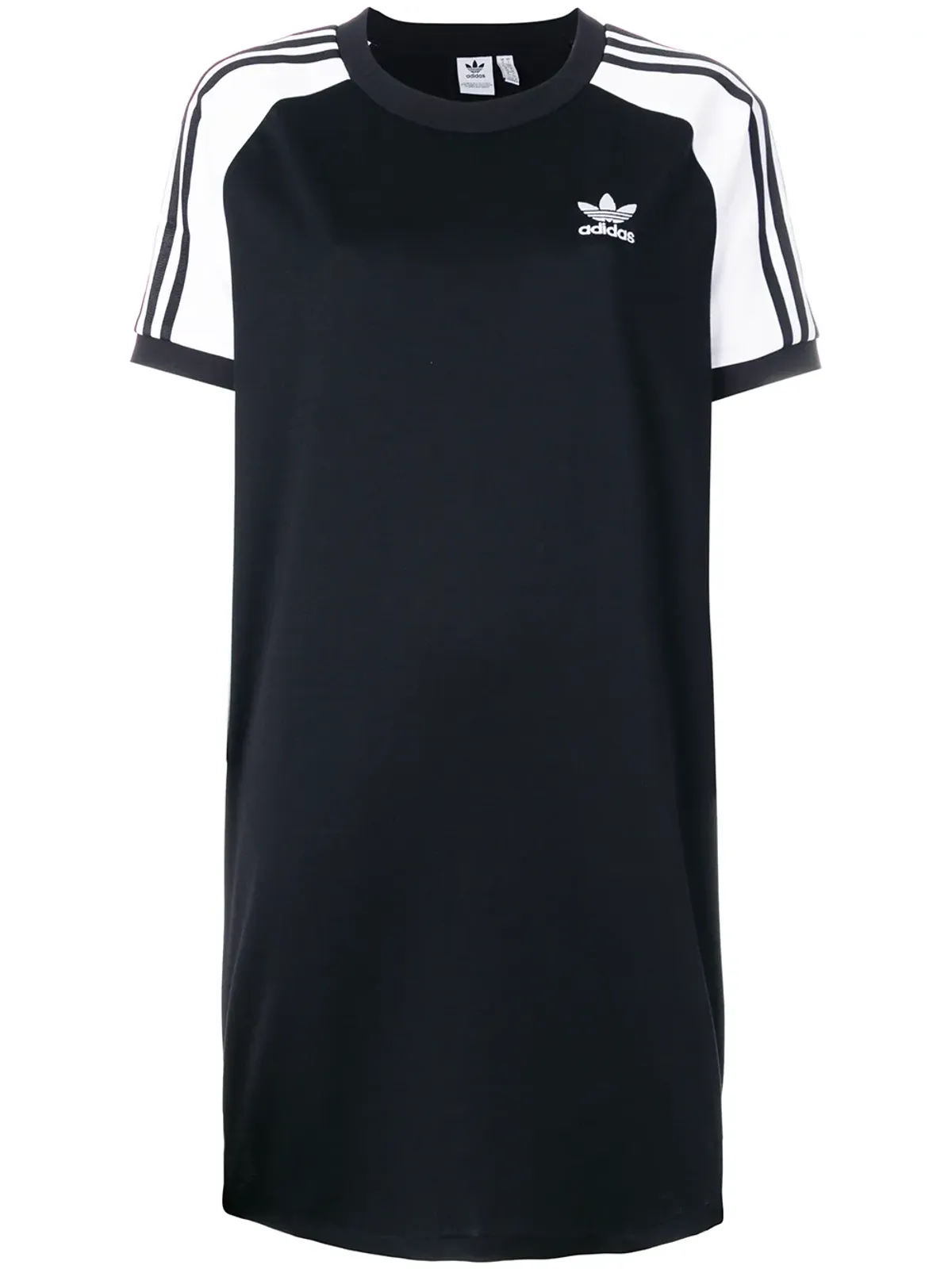 adidas アディダス オリジナルス アディカラー 3ストライプ ラグラン ドレス ブラック - 画像1
