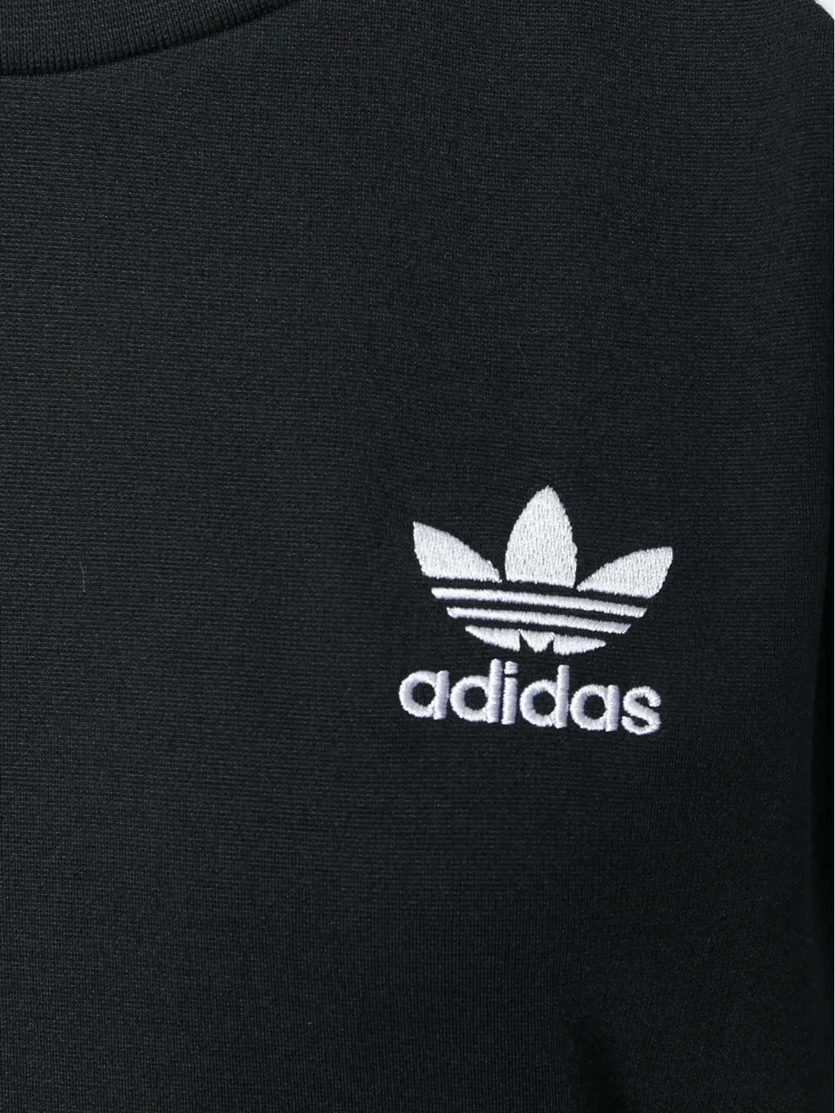 adidas アディダス オリジナルス アディカラー 3ストライプ ラグラン ドレス ブラック - 画像5
