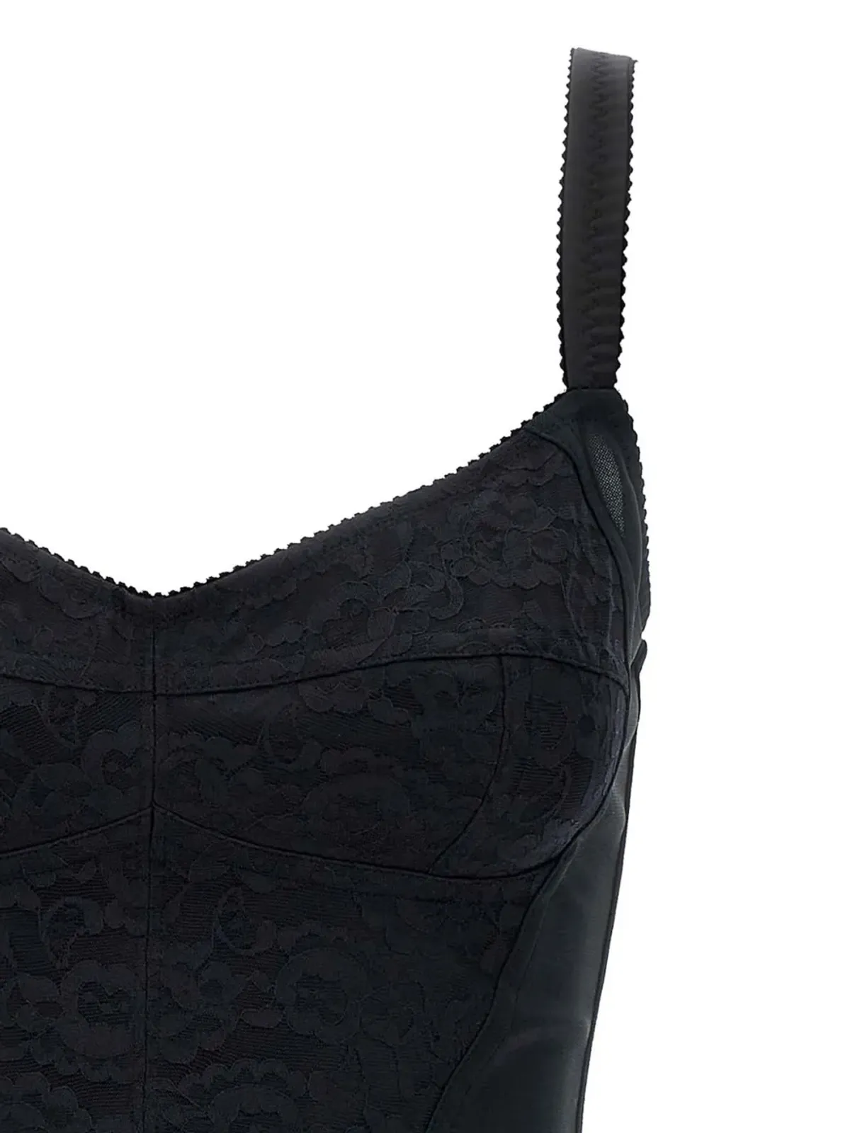Dolce & Gabbana 花柄レースのコルセット付きスリップドレス - 画像3