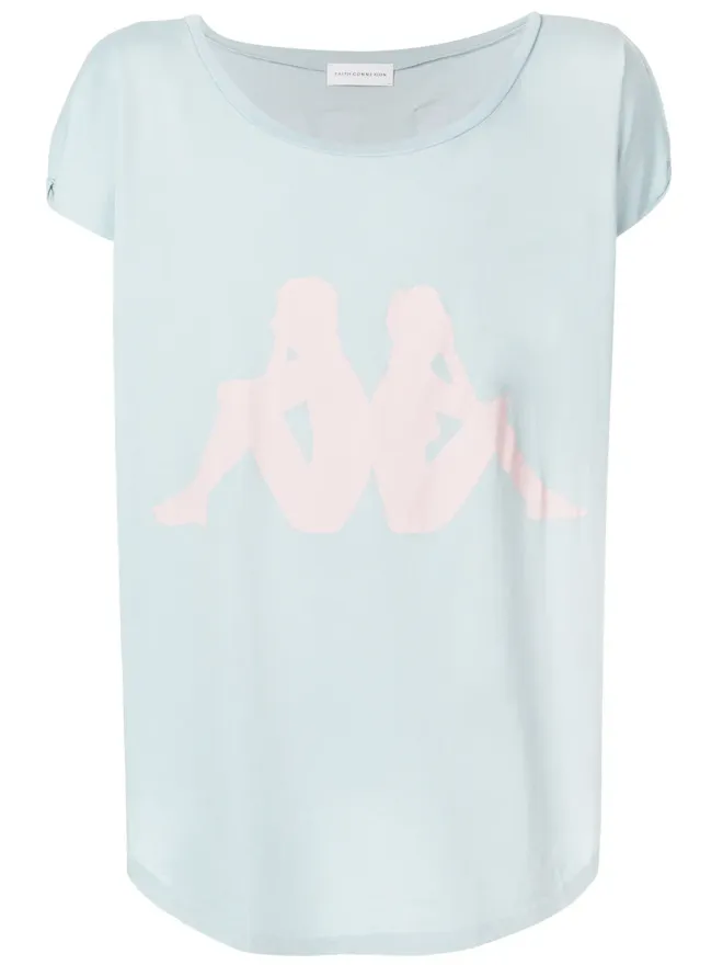 Faith Connexion Faith Connexion KappaロゴTシャツ - Blueの商品画像