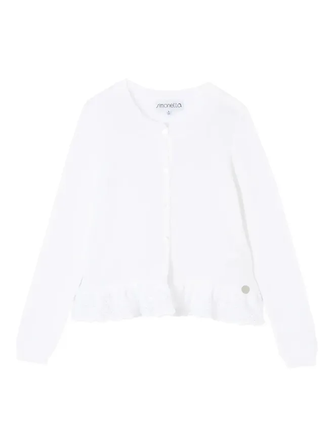 Simonetta Simonetta ラッフル付きボタン留めカーディガンの商品画像
