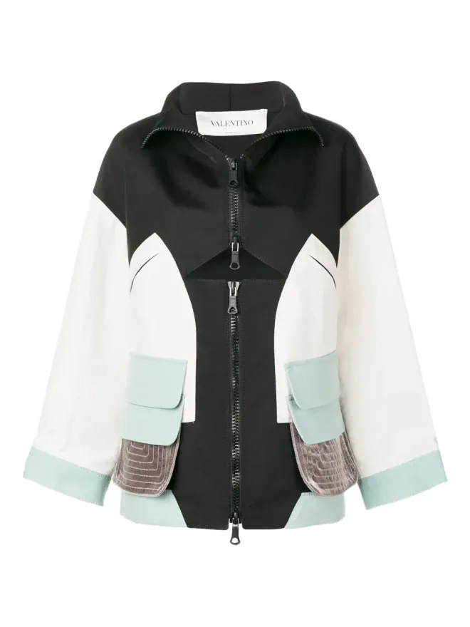 Valentino Garavani Valentino Garavani パネルドジャケット ブラックの商品画像
