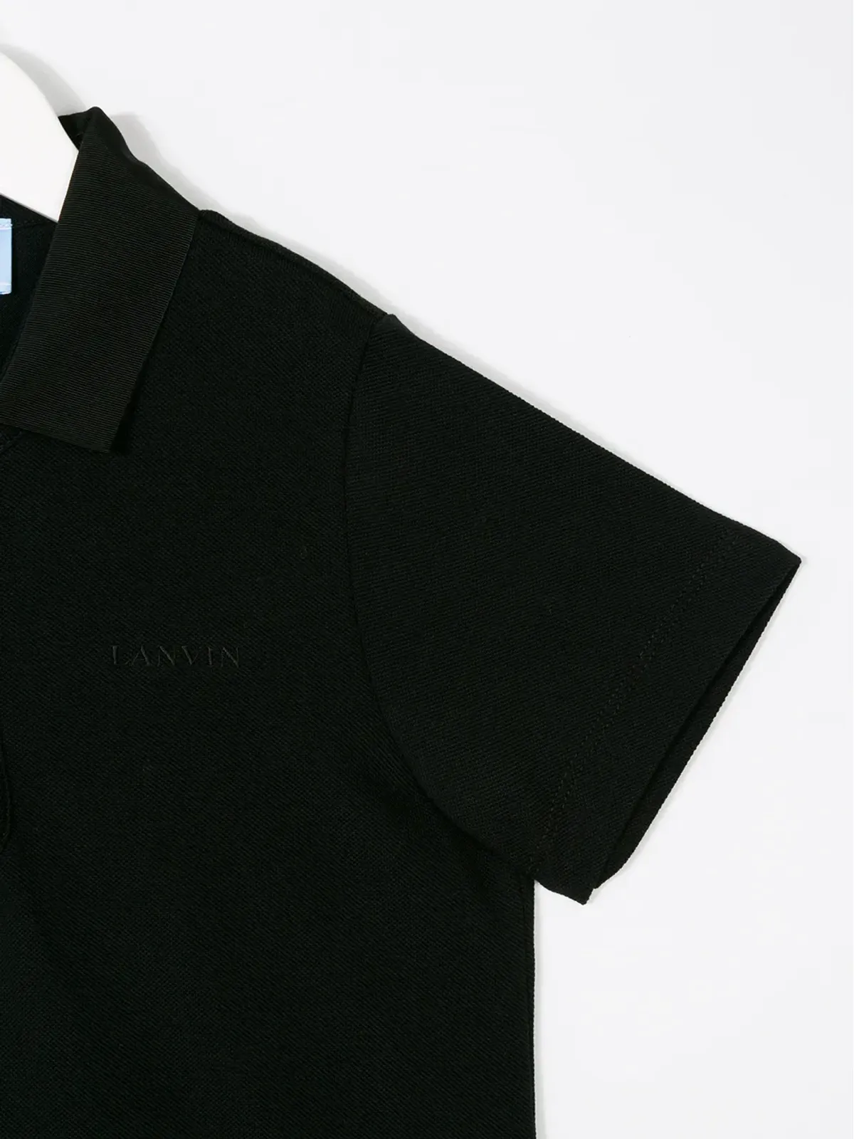 Lanvin Enfant クラシックポロシャツ - ブラック - 画像3
