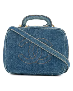 CHANEL Pre-Owned デニム2ウェイ コスメティックバッグ - サムネイル1