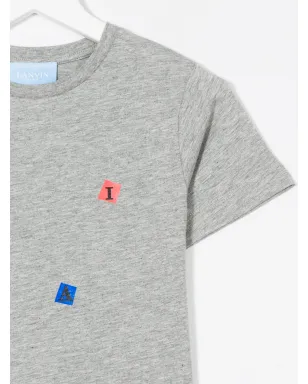 Lanvin Enfant scrabble print T-shirt - Grey - サムネイル3