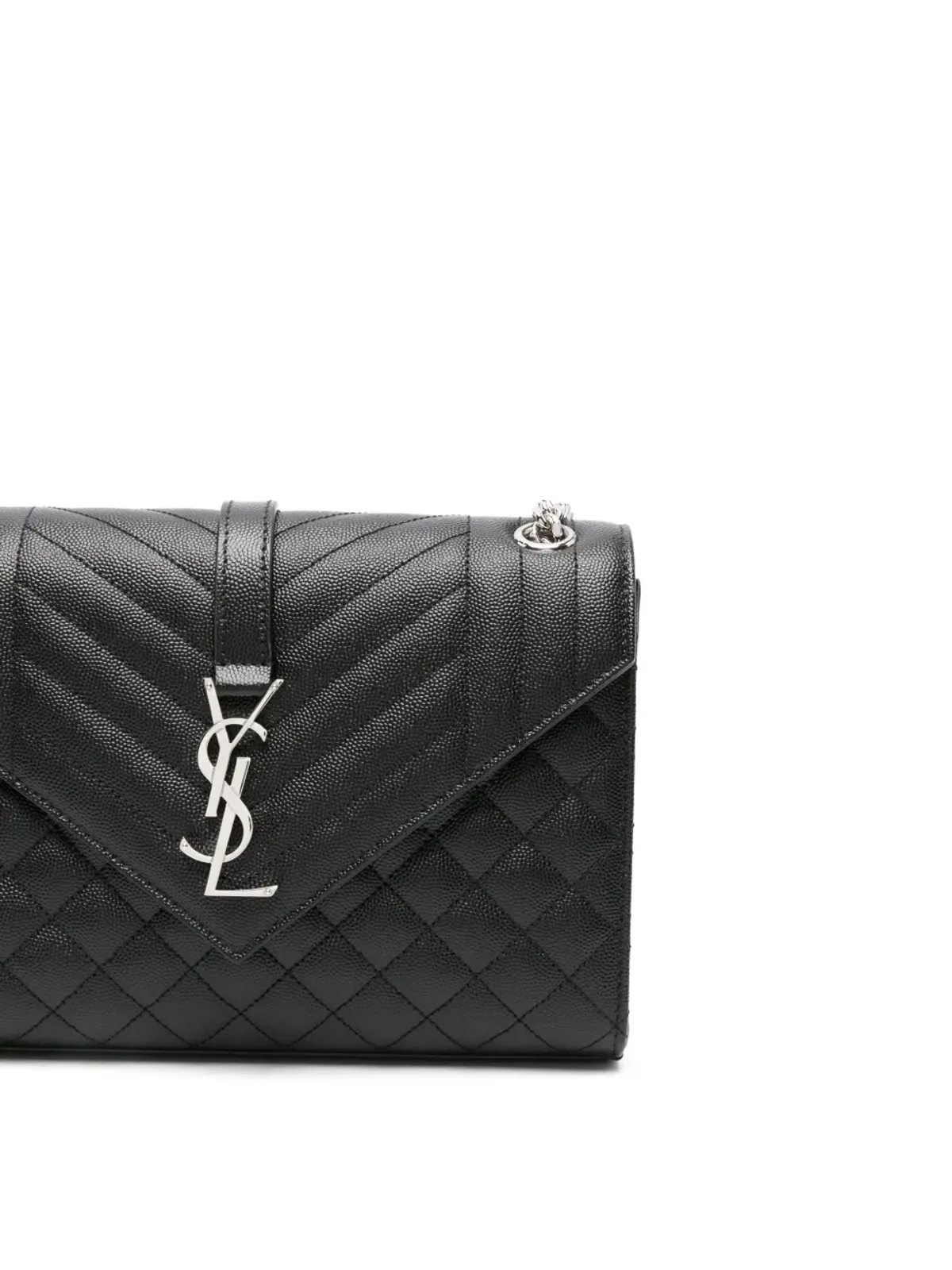 Saint Laurent エンベロープショルダーバッグ（ブラック） - 画像4