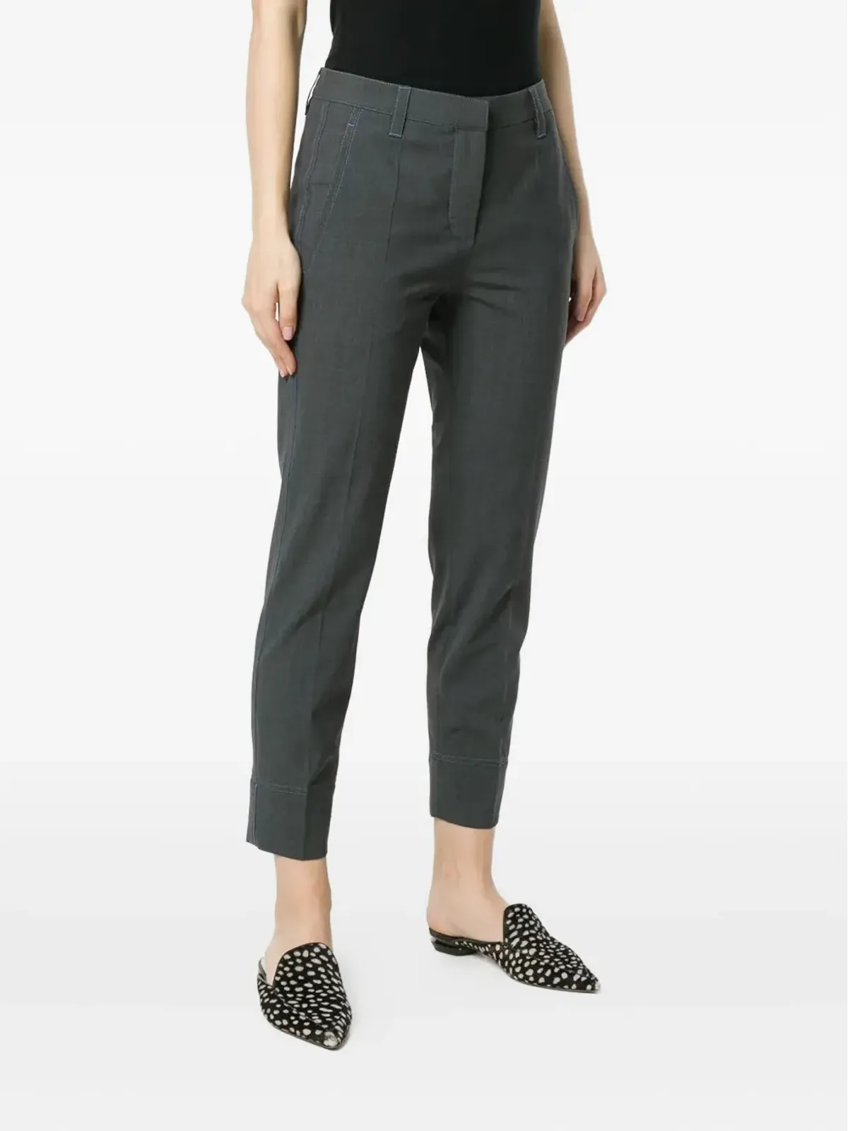 Brunello Cucinelli コントラストステッチパンツ - 画像3