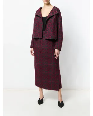 Comme Des Garçons Pre-Owned ブロケード スカートスーツ ブラック - サムネイル2
