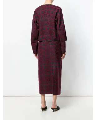 Comme Des Garçons Pre-Owned ブロケード スカートスーツ ブラック - サムネイル4