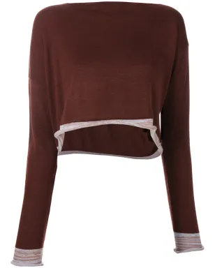 Comme Des Garçons Pre-Owned 1991 アシンメトリックニットブラウス - サムネイル1