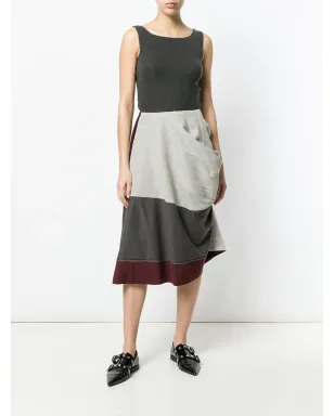 Comme Des Garçons Pre-Owned 1998 deconstructed draped skirt - Grey - サムネイル2