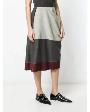 Comme Des Garçons Pre-Owned 1998 deconstructed draped skirt - Grey - サムネイル3