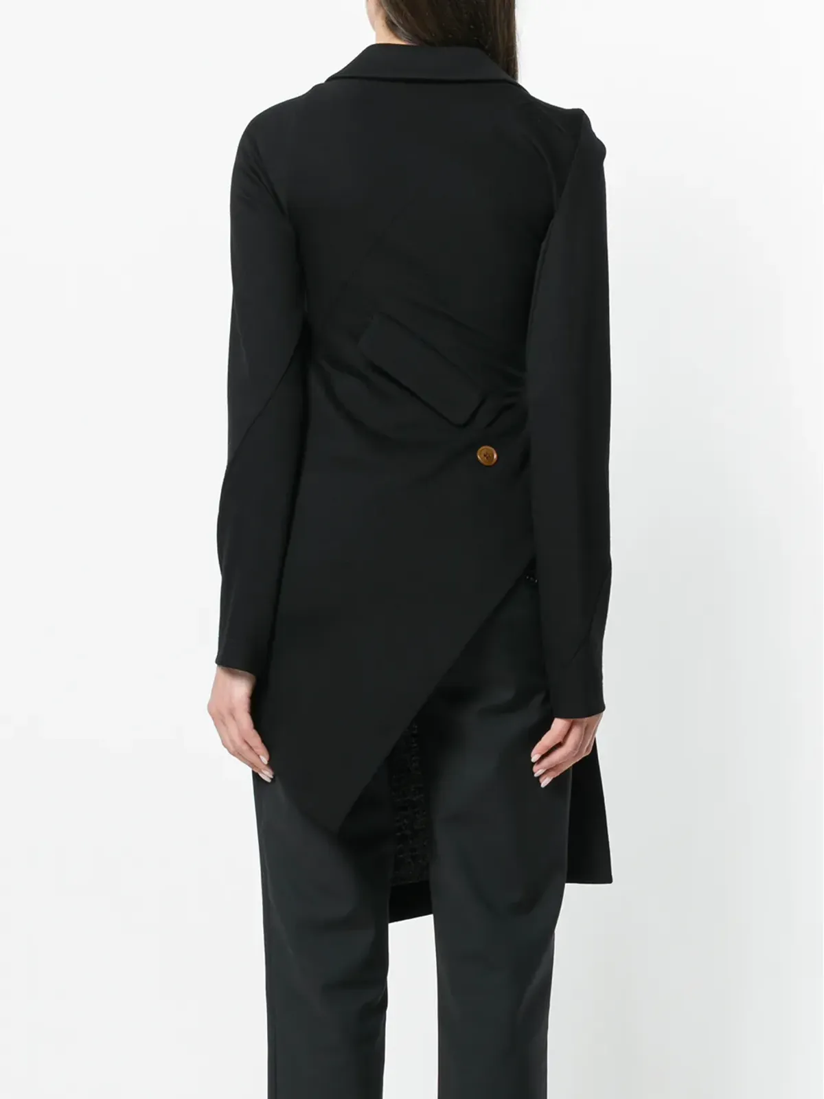 Comme Des Garçons Pre-Owned ねじれたダブルブレストジャケット - 画像4