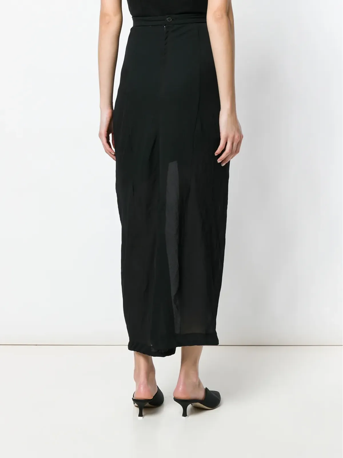 Comme Des Garçons Pre-Owned 1992年頃 シアーなフィットスカート - 画像4