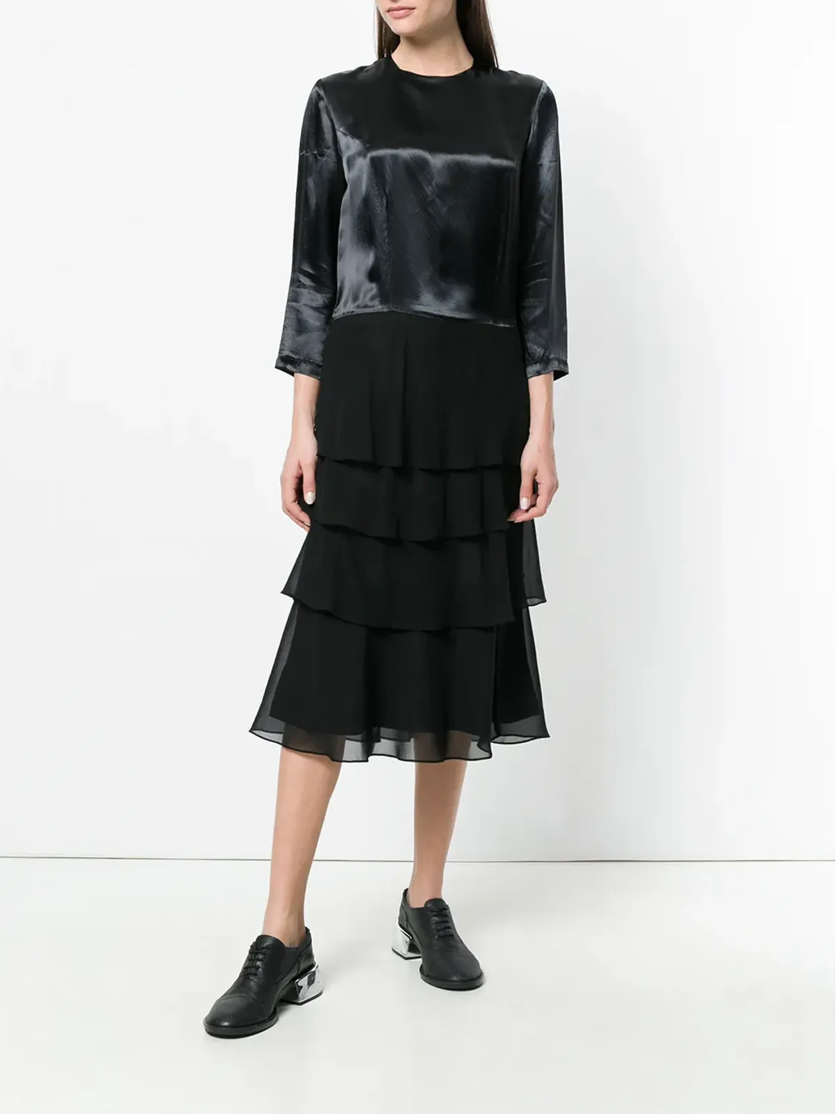 Comme Des Garçons Pre-Owned フリルミディドレス - 画像2