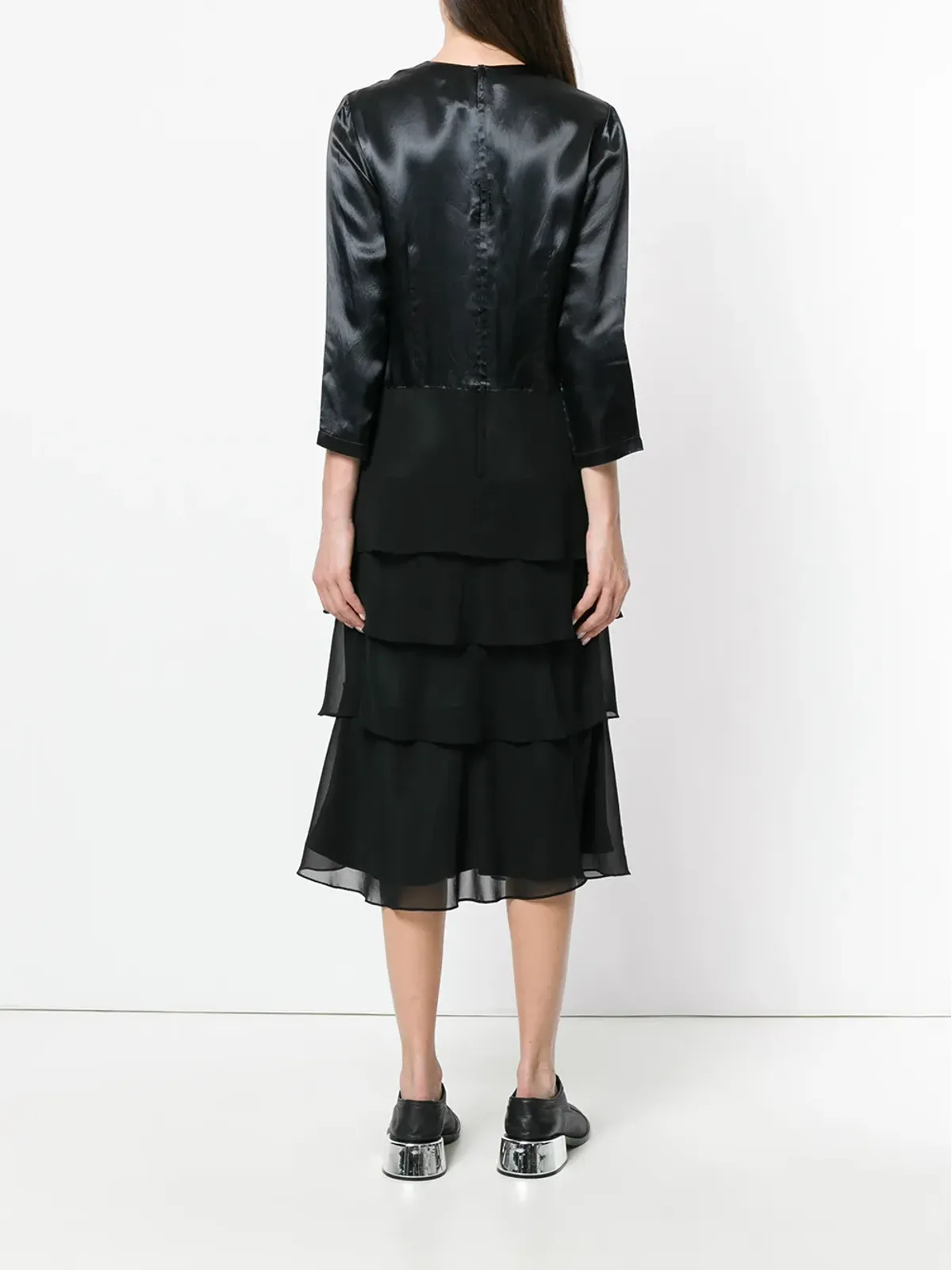 Comme Des Garçons Pre-Owned フリルミディドレス - 画像4